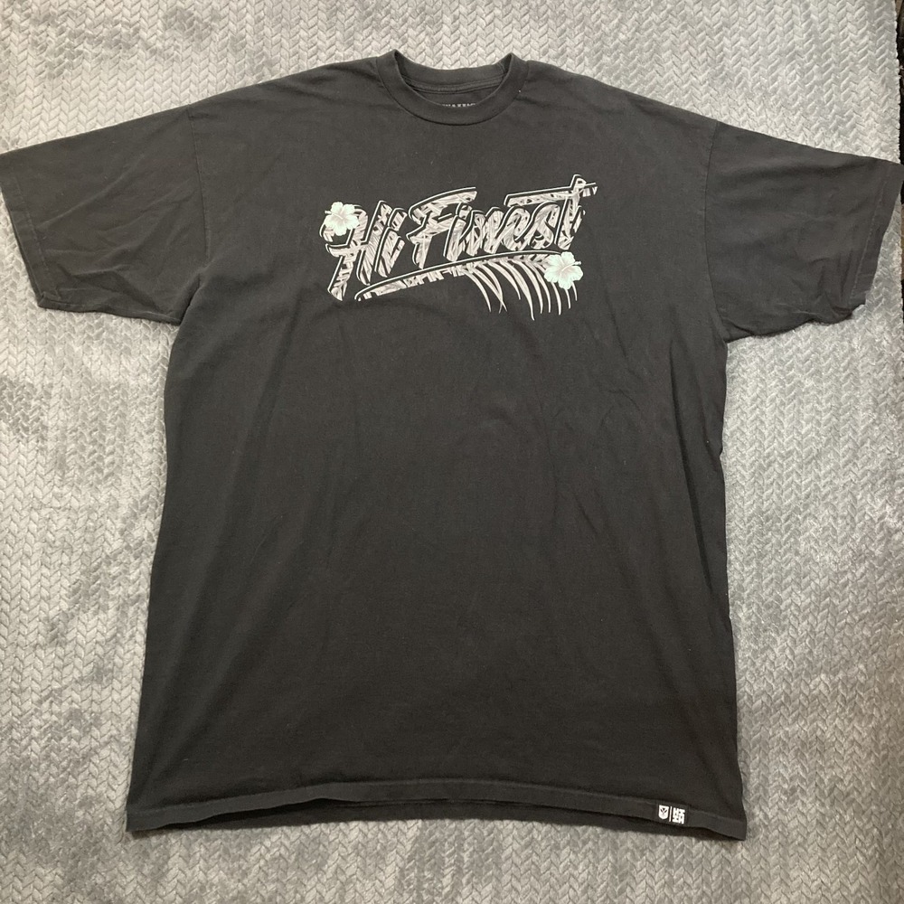 Hawaii's Finest Black Friday 2018 Logo T-Shirt Men's 5XL Blue Black Local